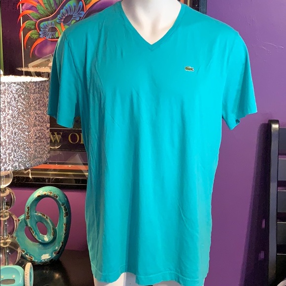 Lacoste men’s short sleeve V neck T shirt. - Picture 7 of 8